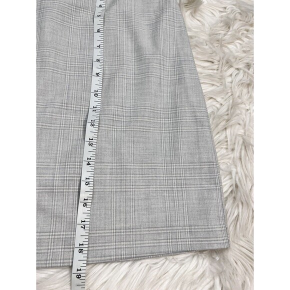 Rachel Zoe Womens Gray Plaid Mini Skirt Light Gray Fully Lined Skirt NWOT SZ XS - Picture 8 of 11